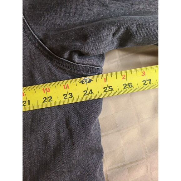 Lee Black Sherpa Lined Jean Jacket Men's Size L Large - Picture 9 of 11